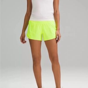 lululemon athletica Neon Yellow Athletic Shorts